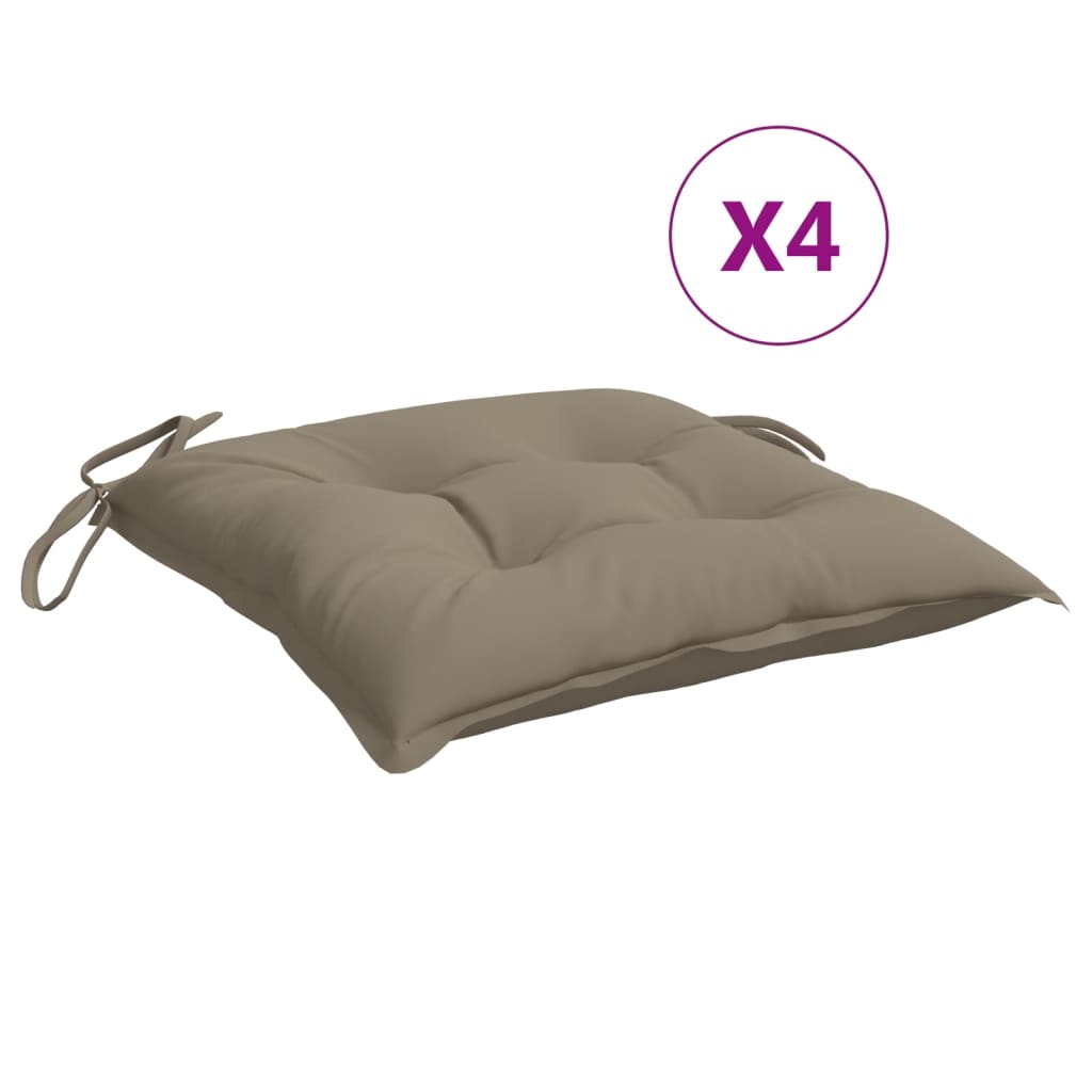 Pallet Cushions 4 pcs Taupe 50x50x7 cm Oxford Fabric