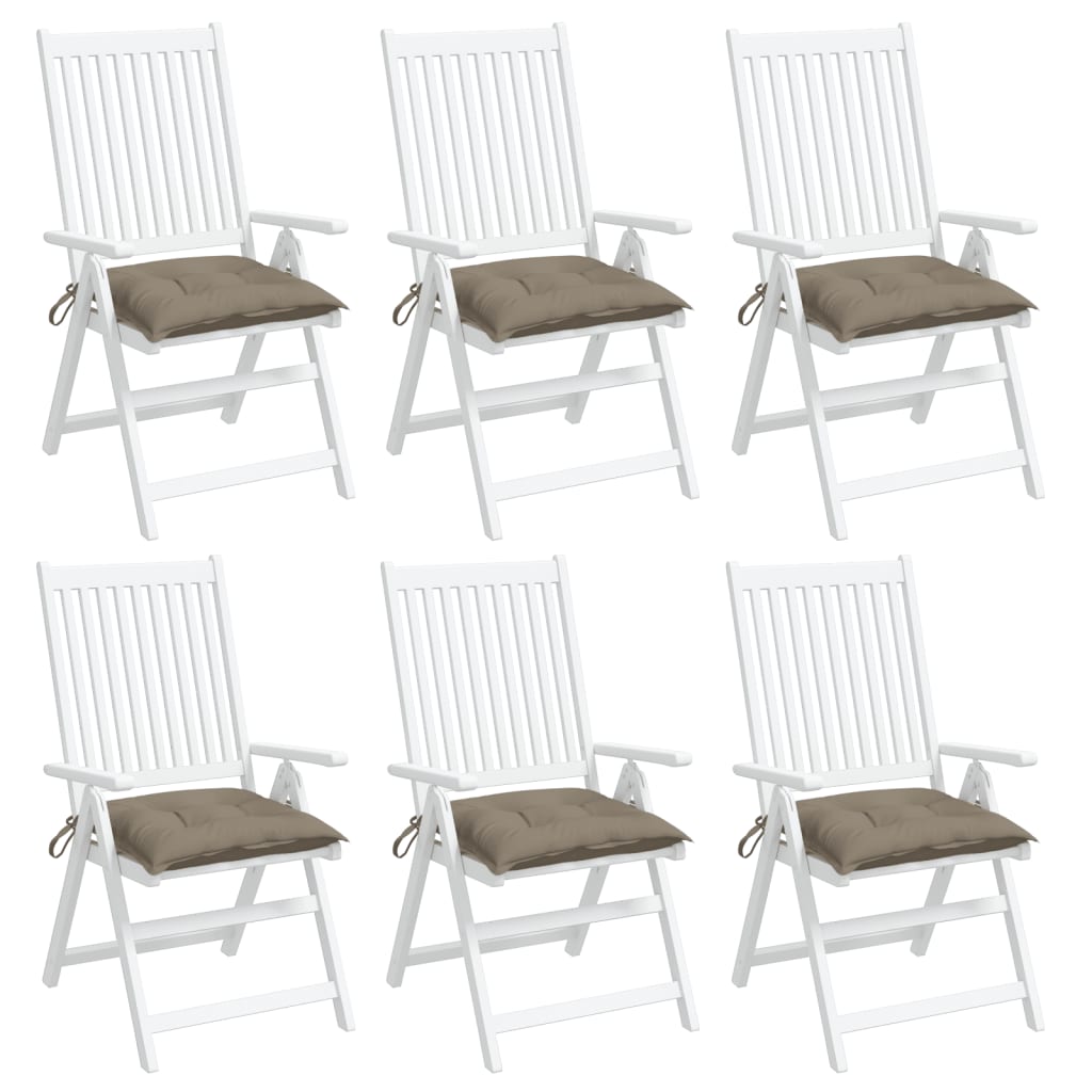 Pallet Cushions 6 pcs Taupe 50x50x7 cm Oxford Fabric