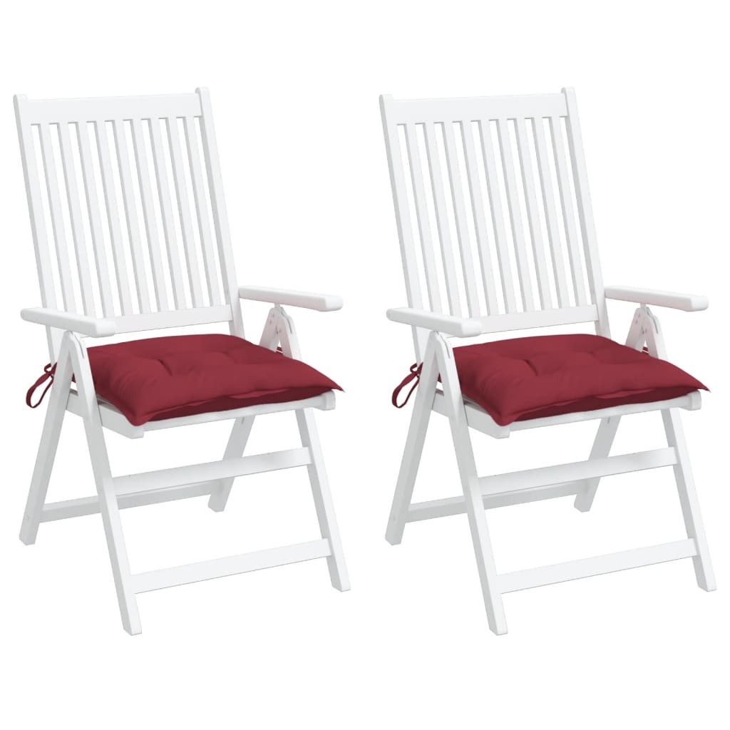 Pallet Cushions 2 pcs Wine Red 50x50x7 cm Oxford Fabric