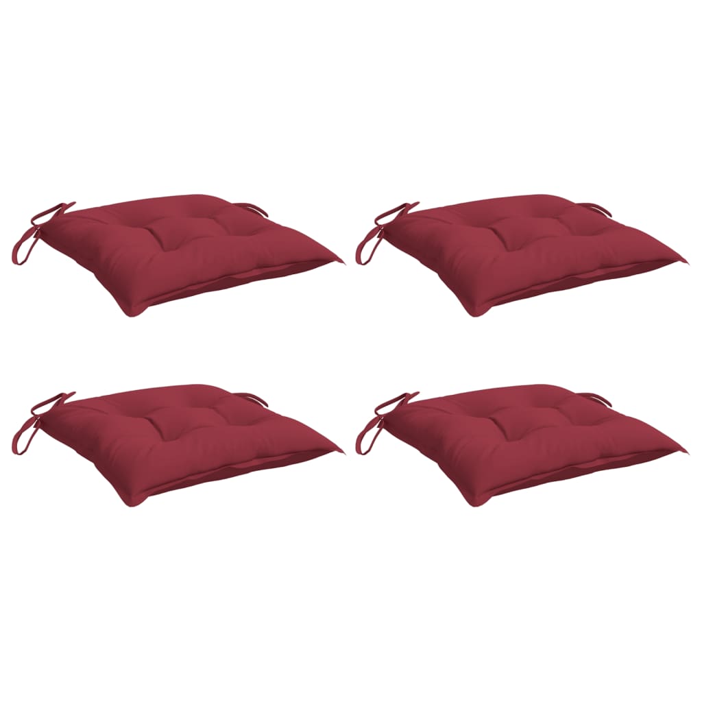 Pallet Cushions 4 pcs. Wine Red 50x50x7 cm Oxford Fabric