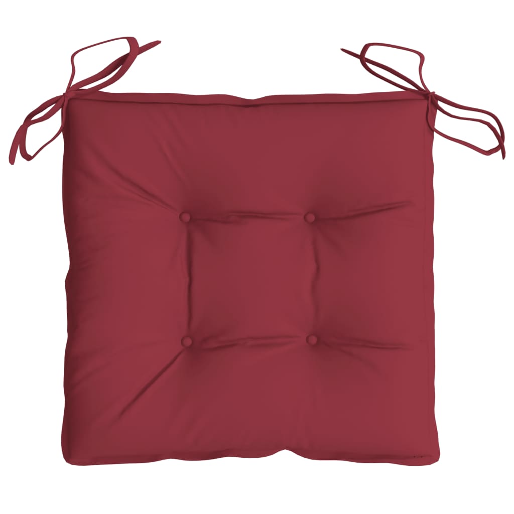 Coussins pour palettes 6 pcs. Lie de vin 50x50x7 cm Tissu Oxford