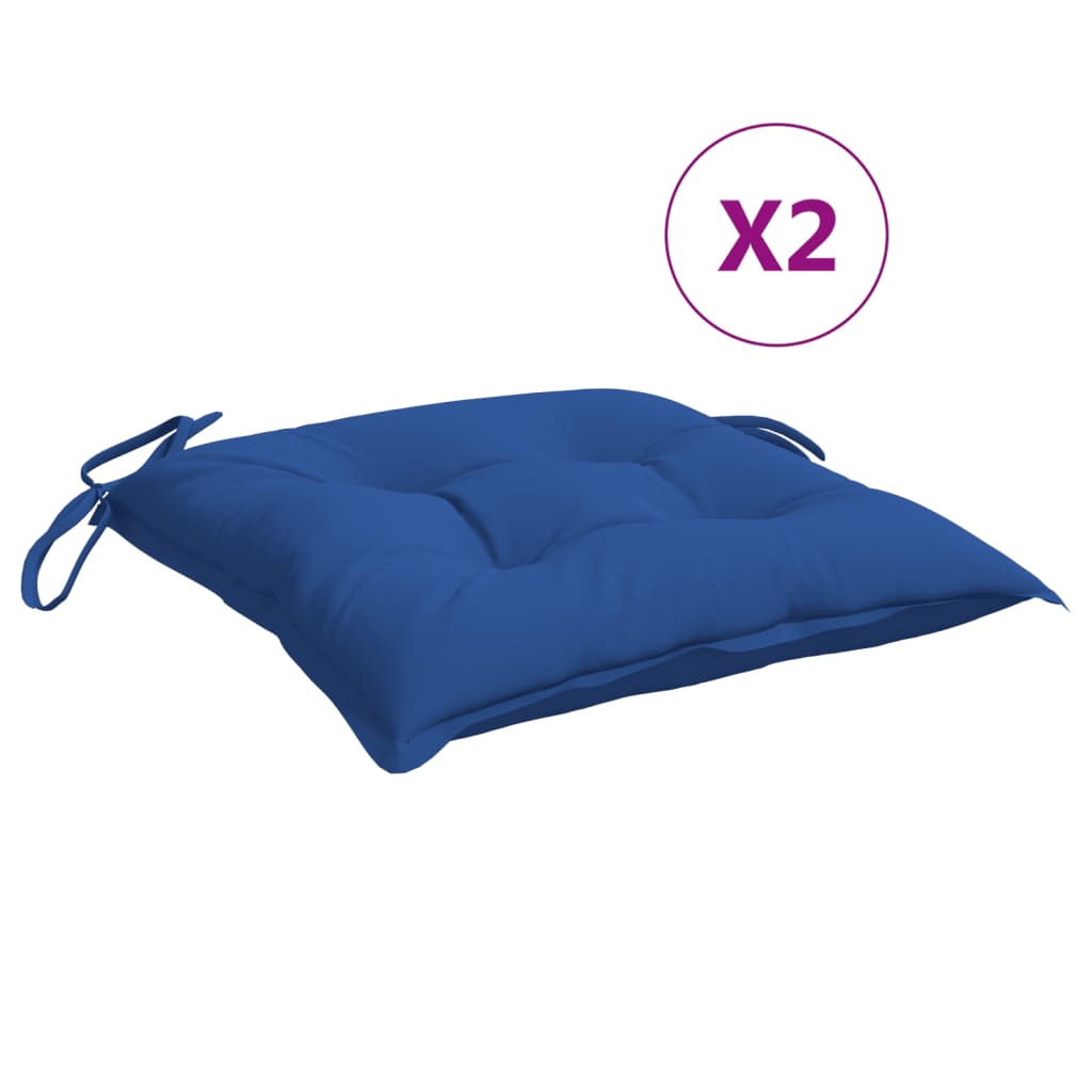 Pallet Cushions 2 pcs. Blue 50x50x7 cm Oxford Fabric
