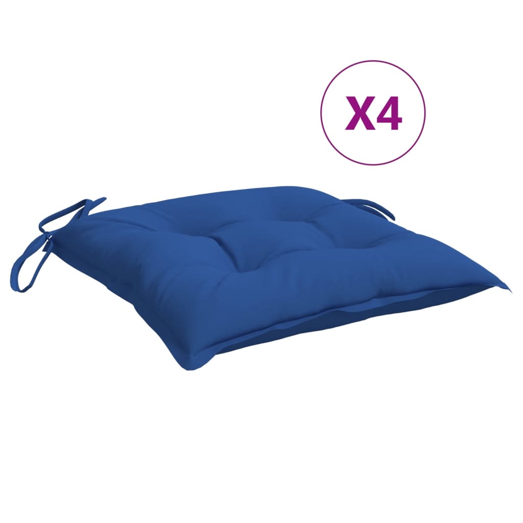 Pallet Cushions 4 pcs Blue 50x50x7 cm Oxford Fabric