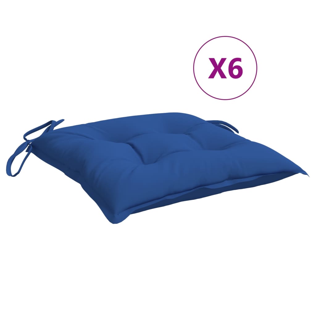 Pallet Cushions 6 pcs Blue 50x50x7 cm Oxford Fabric