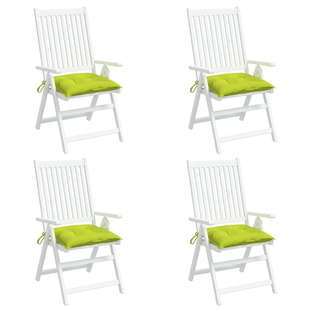 Coussin de palette 4 pcs Vert clair 50x50x7 cm Tissu Oxford