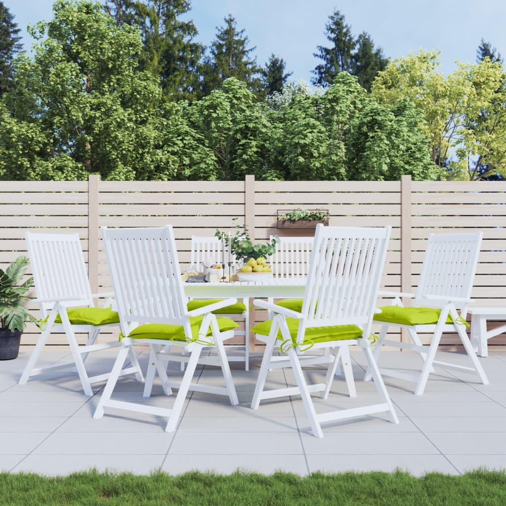 Coussins pour palettes 6 pcs Vert clair 50x50x7 cm Tissu Oxford