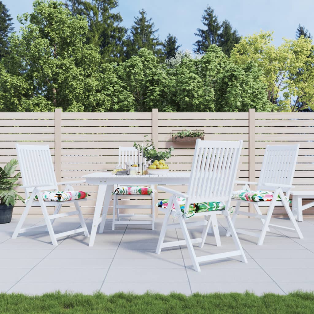 Coussins de chaise 4 pcs. Multicolore 50x50x7 cm Tissu Oxford