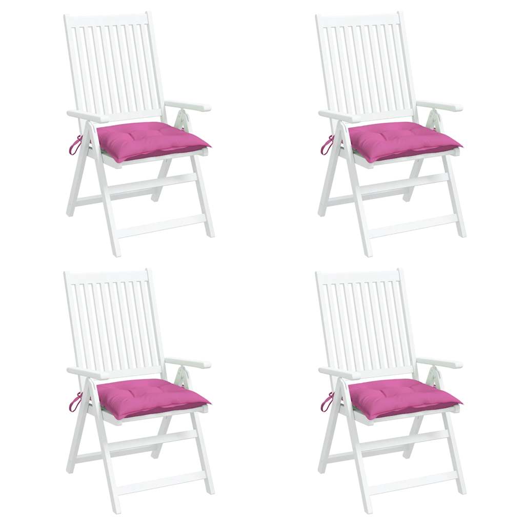 Coussins de chaise 4 pcs Rose 50x50x7 cm Tissu Oxford