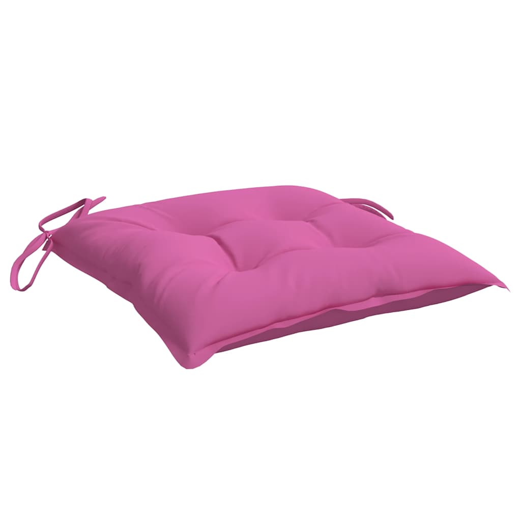 Coussins de chaise 4 pcs Rose 50x50x7 cm Tissu Oxford