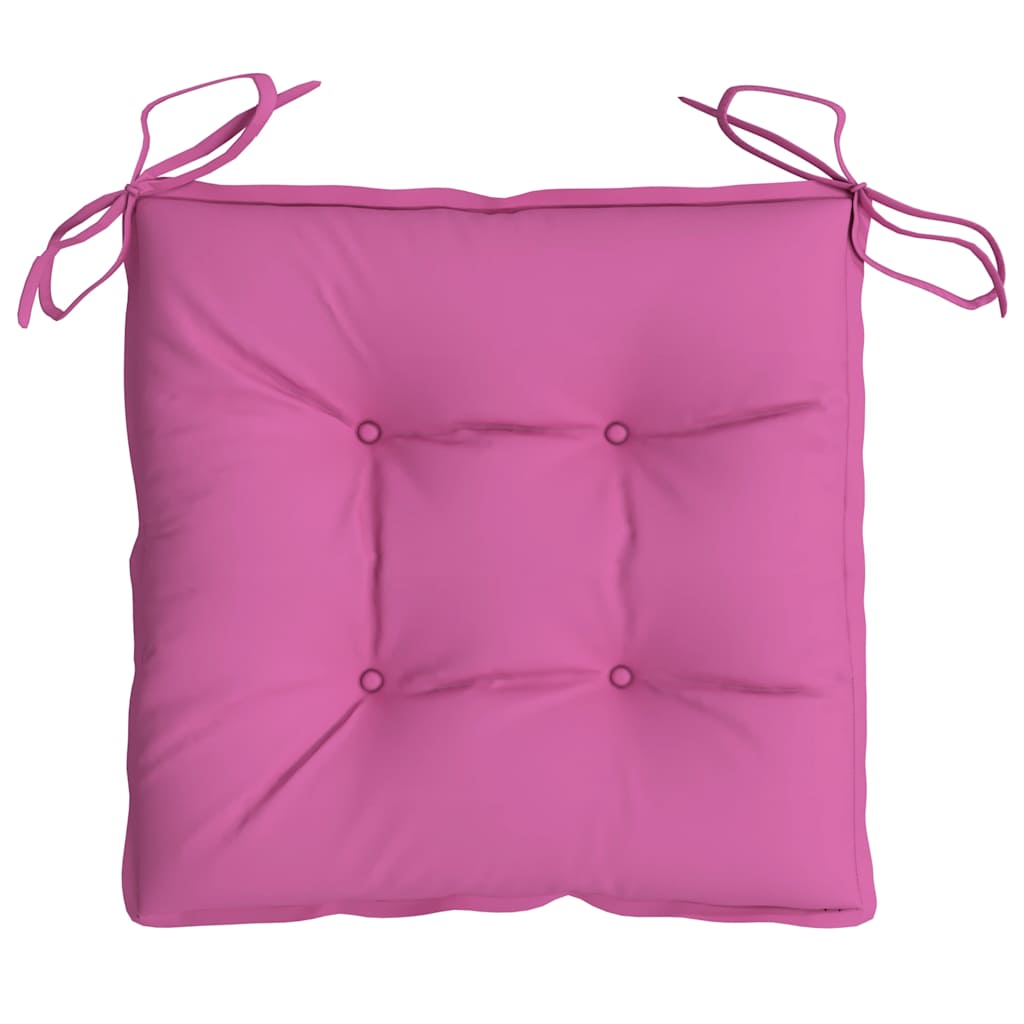 Coussins de chaise 4 pcs Rose 50x50x7 cm Tissu Oxford