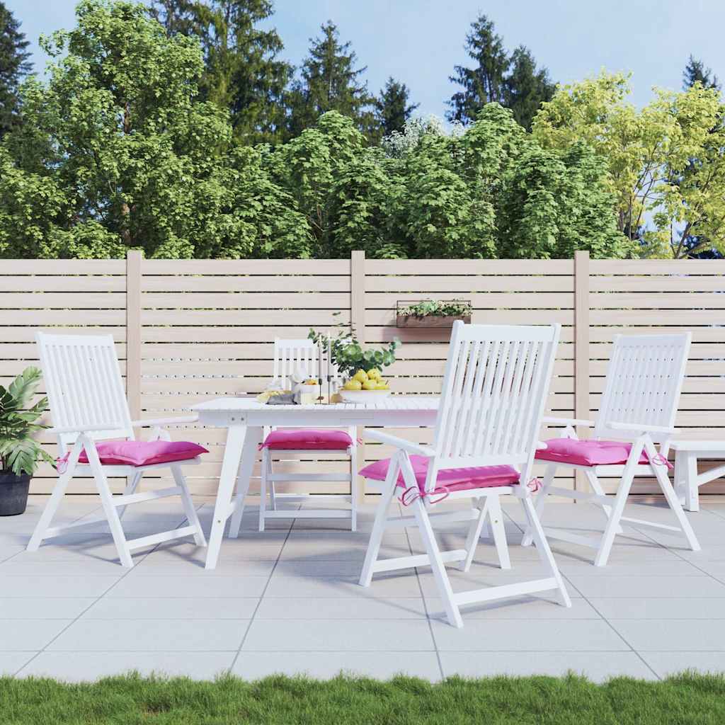 Coussins de chaise 4 pcs Rose 50x50x7 cm Tissu Oxford