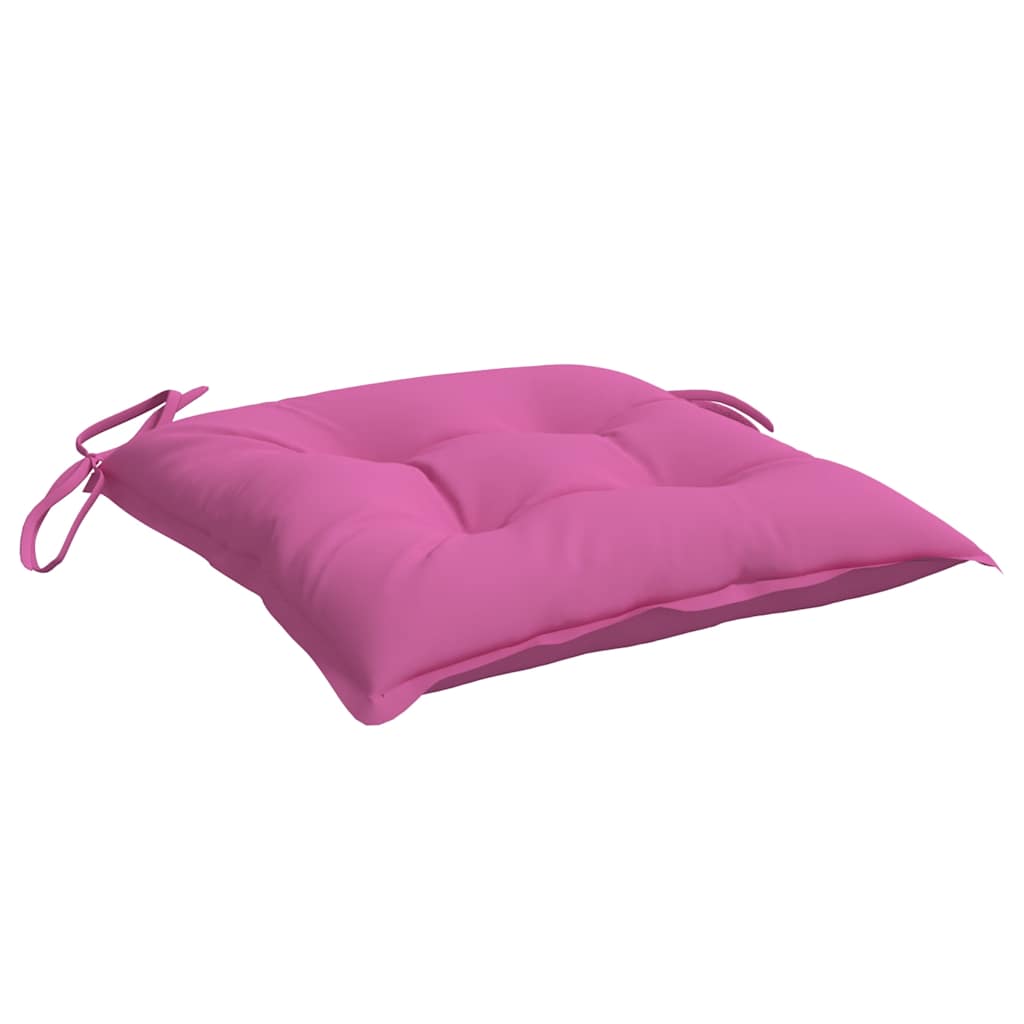 Coussins de chaise 6 pièces Rose 50x50x7 cm Tissu Oxford