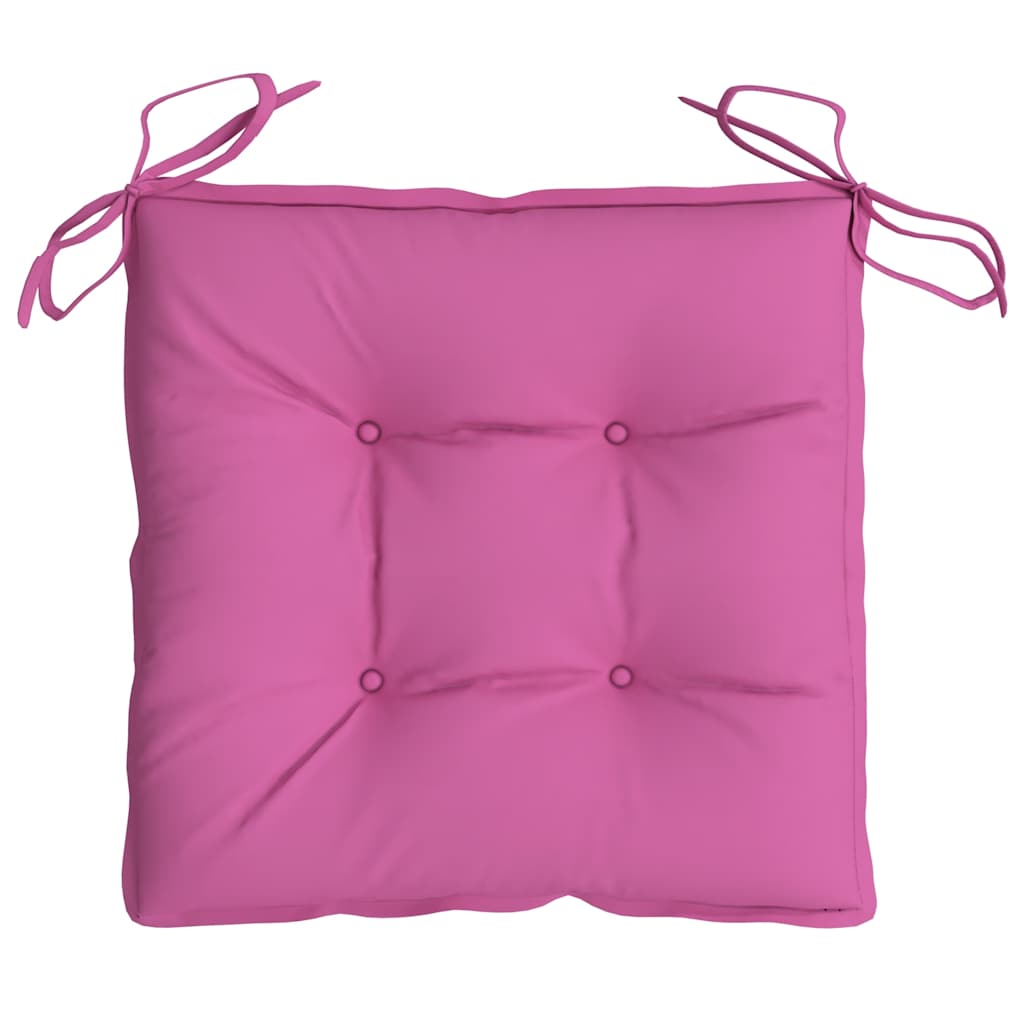 Coussins de chaise 6 pièces Rose 50x50x7 cm Tissu Oxford