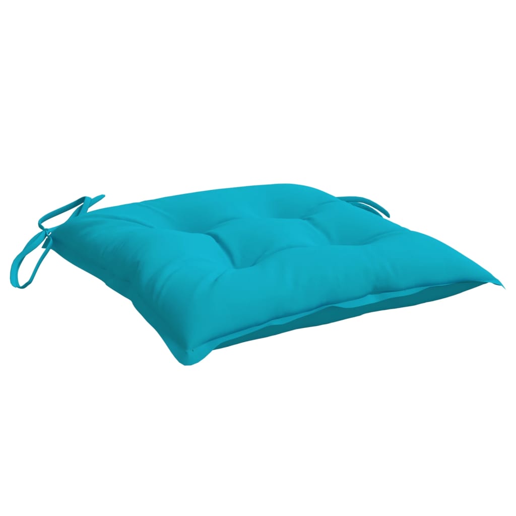 Coussins de chaise 6 pièces Turquoise 50x50x7 cm Tissu Oxford