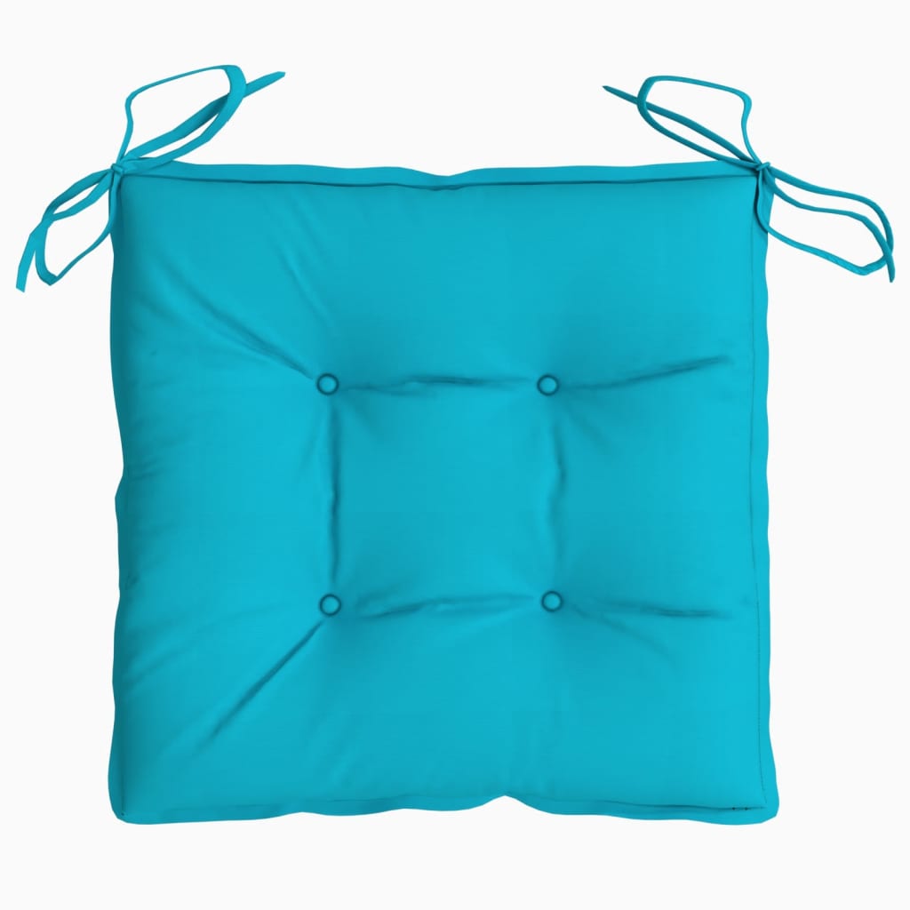 Coussins de chaise 6 pièces Turquoise 50x50x7 cm Tissu Oxford