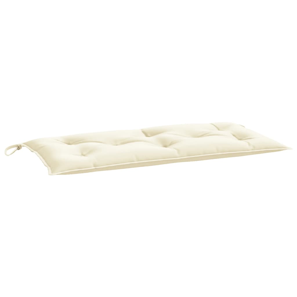 Coussin de banc de jardin Crème 100x50x7 cm Tissu Oxford
