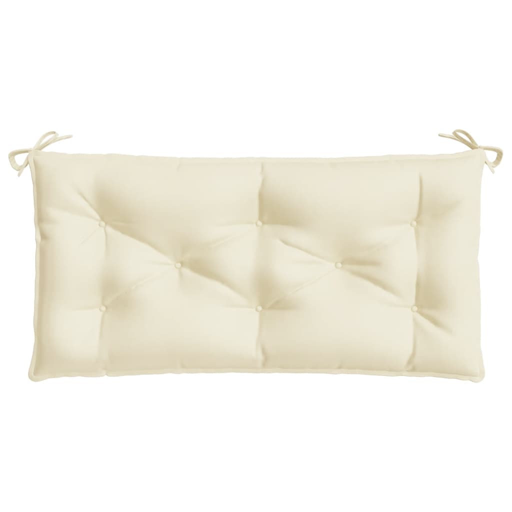 Coussin de banc de jardin Crème 100x50x7 cm Tissu Oxford