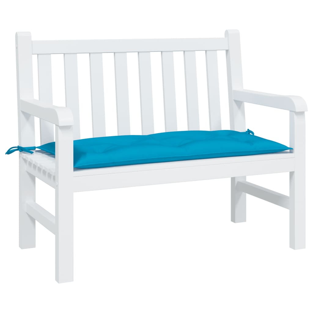 Coussin de banc de jardin bleu clair 100x50x7 cm Tissu Oxford