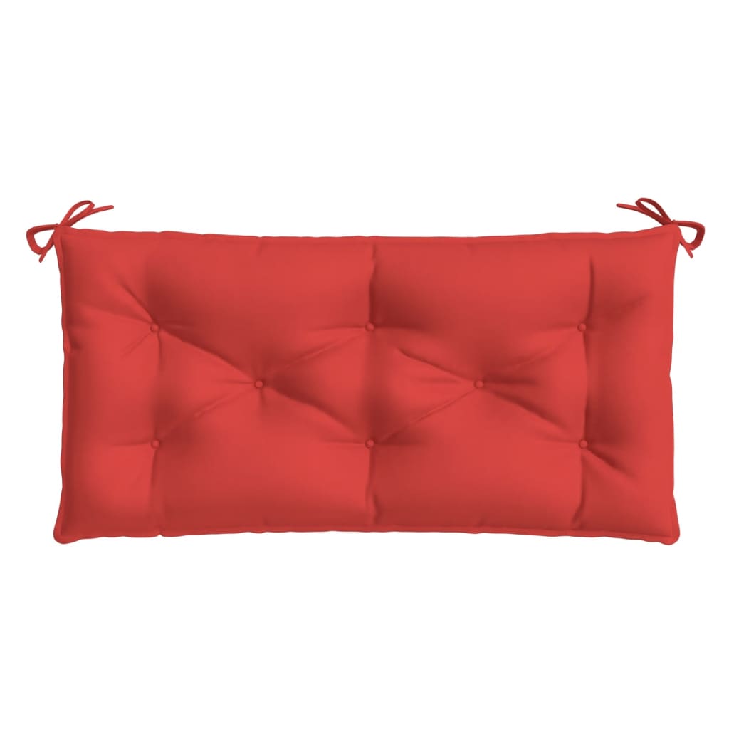 Garden Bench Cushion Red 100x50x7 cm Oxford Fabric