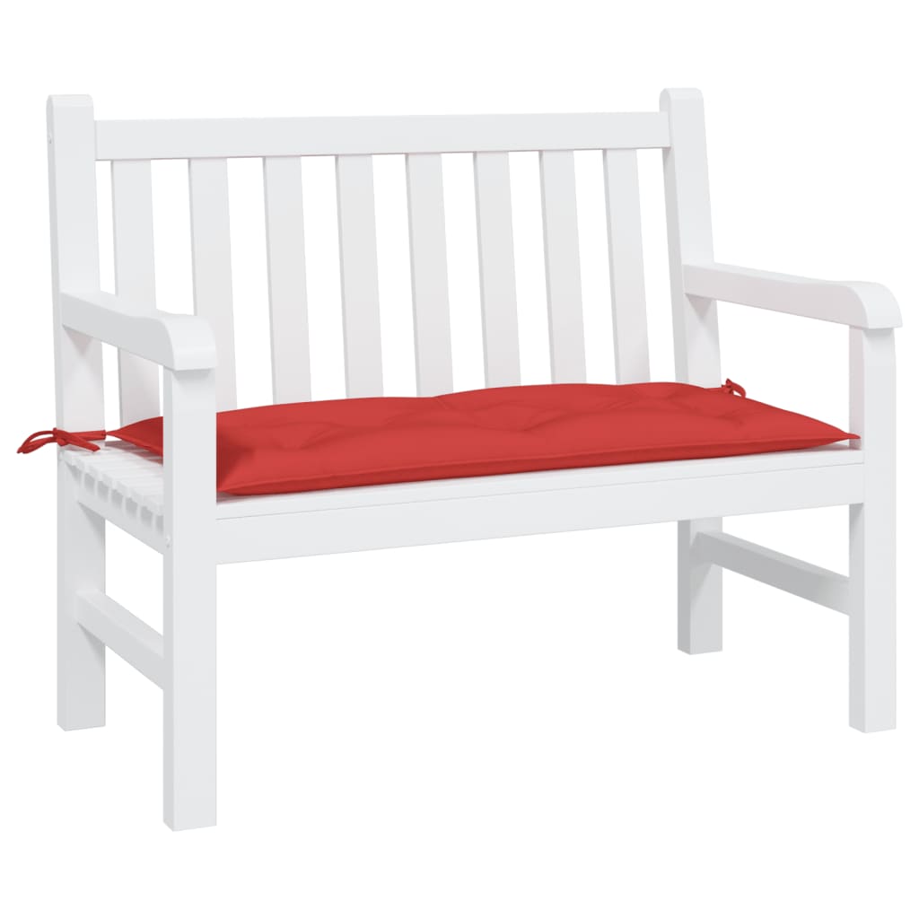 Garden Bench Cushion Red 100x50x7 cm Oxford Fabric