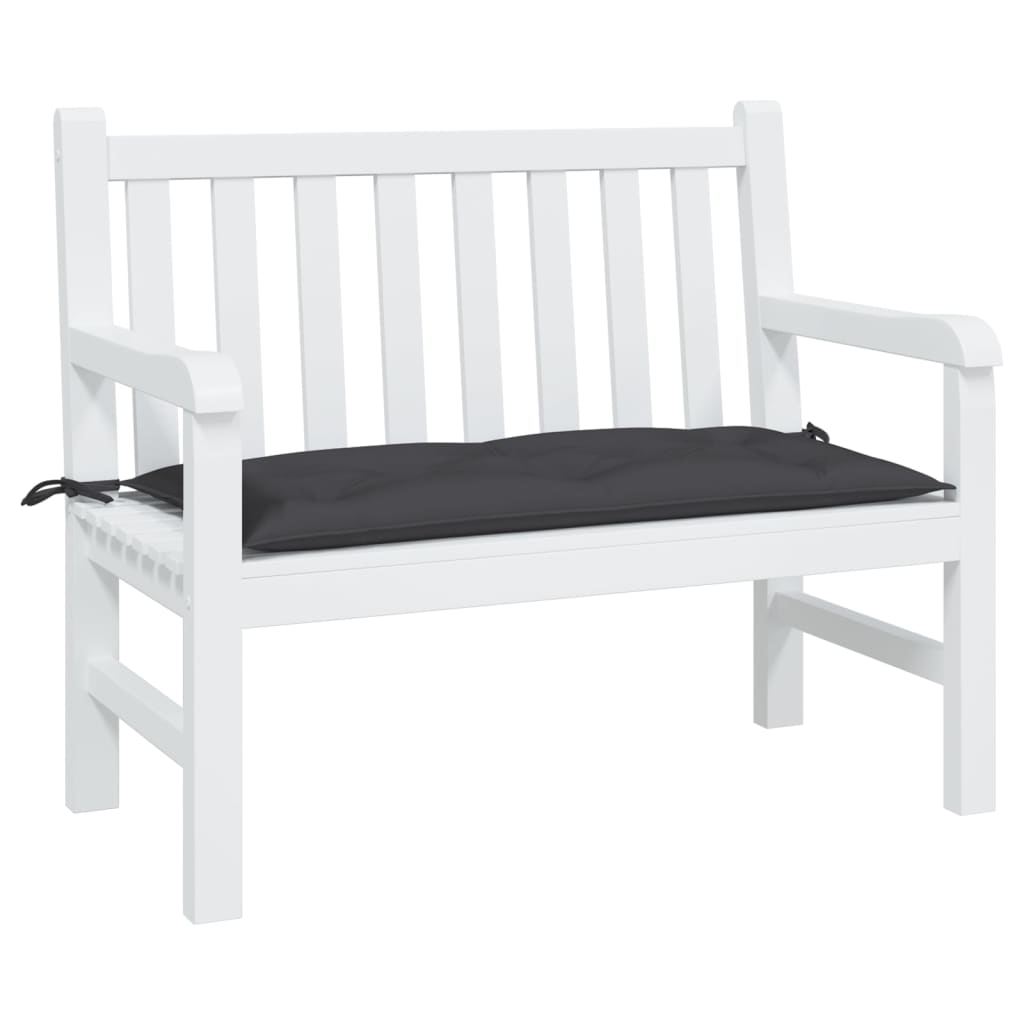 Coussin de banc de jardin noir 100x50x7 cm Tissu Oxford