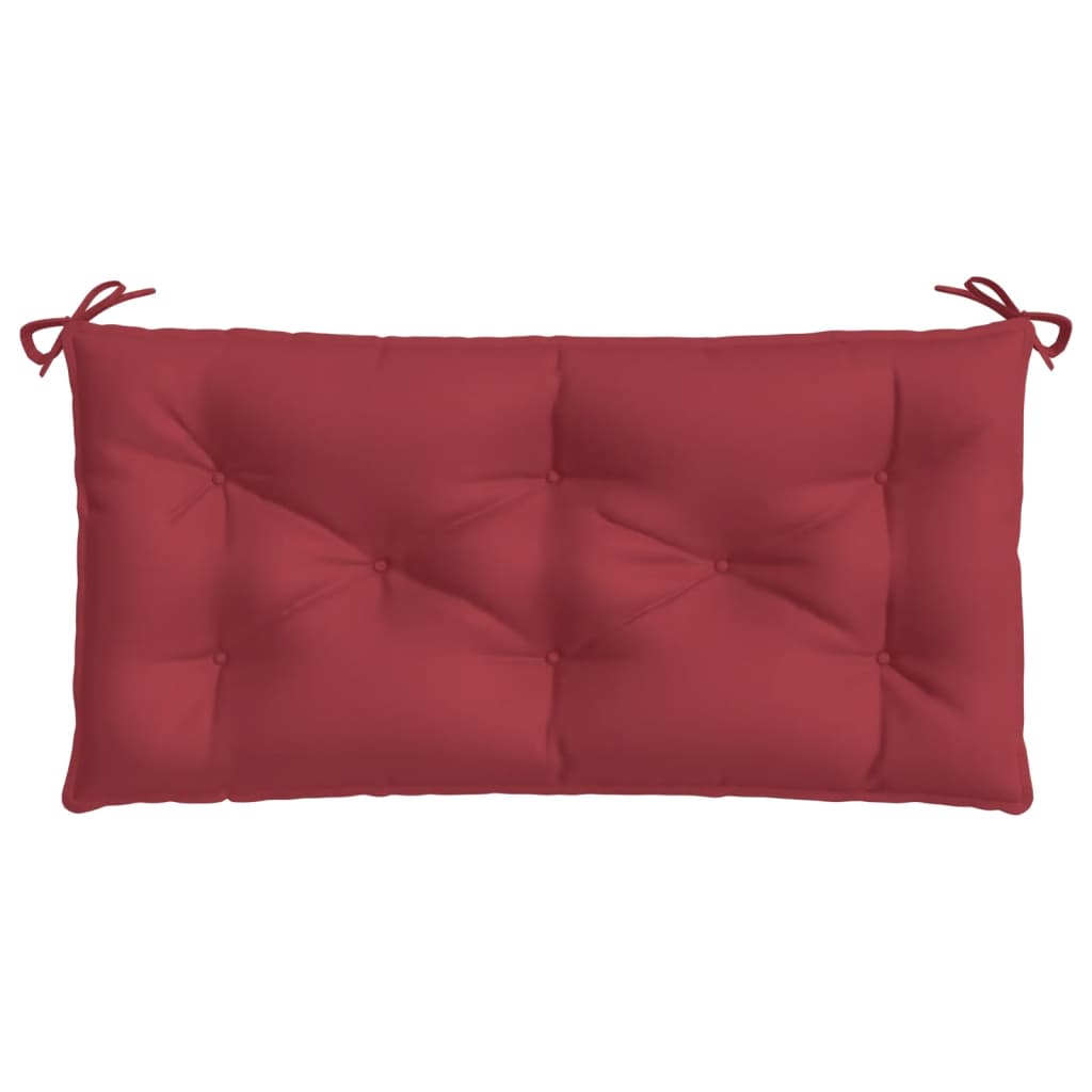 Coussin de banc de jardin bordeaux 100x50x7 cm Tissu Oxford