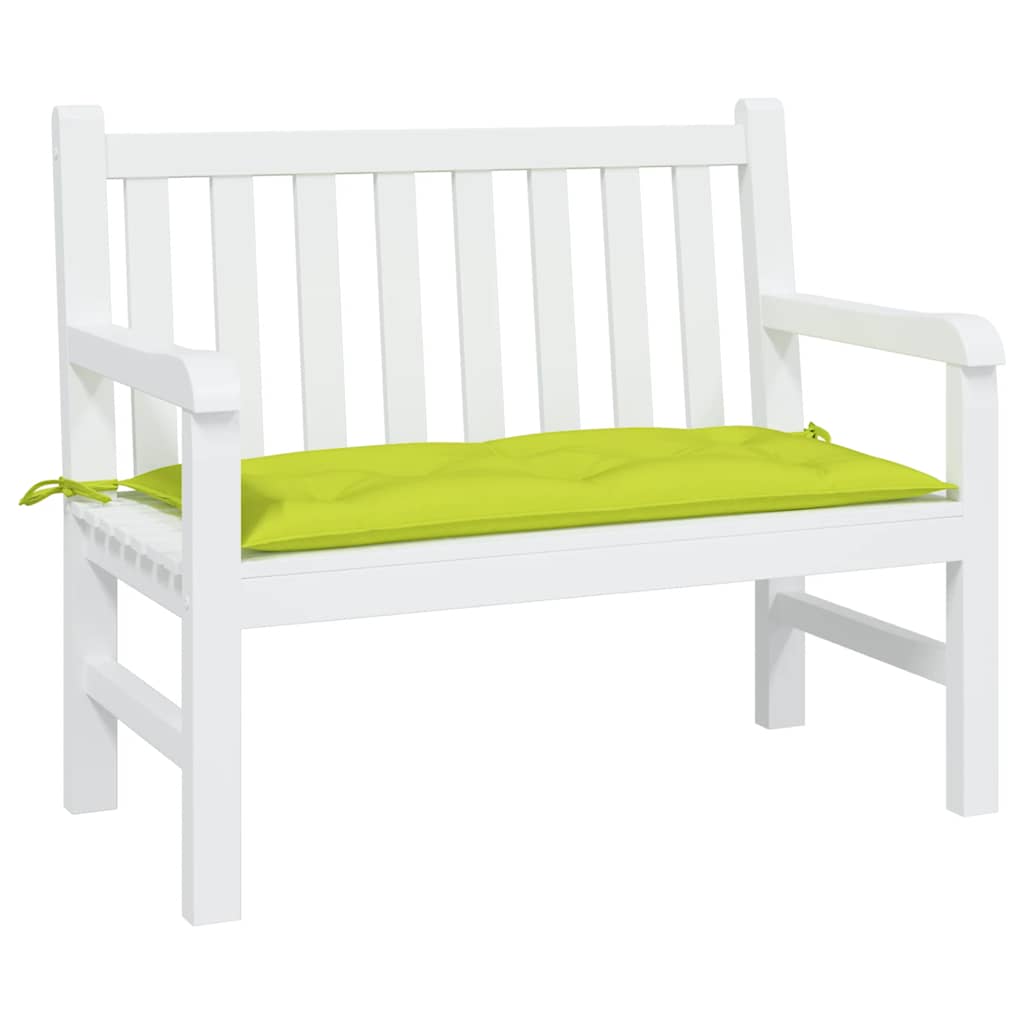 Coussin de banc de jardin vert clair 100x50x7 cm Tissu Oxford