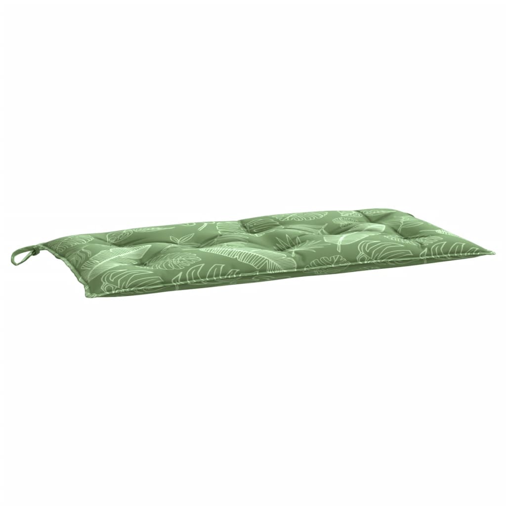 Garden Bench Cushion Leaf Pattern 100x50x7 cm Oxford Fabric
