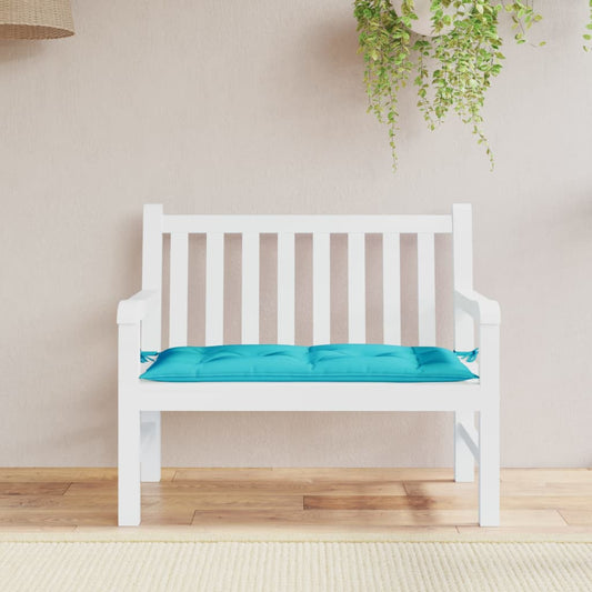 Garden Bench Cushion Turquoise 100x50x7 cm Oxford Fabric