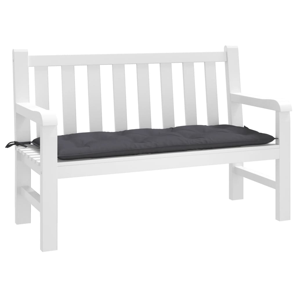Coussin de banc de jardin anthracite 120x50x7 cm Tissu Oxford