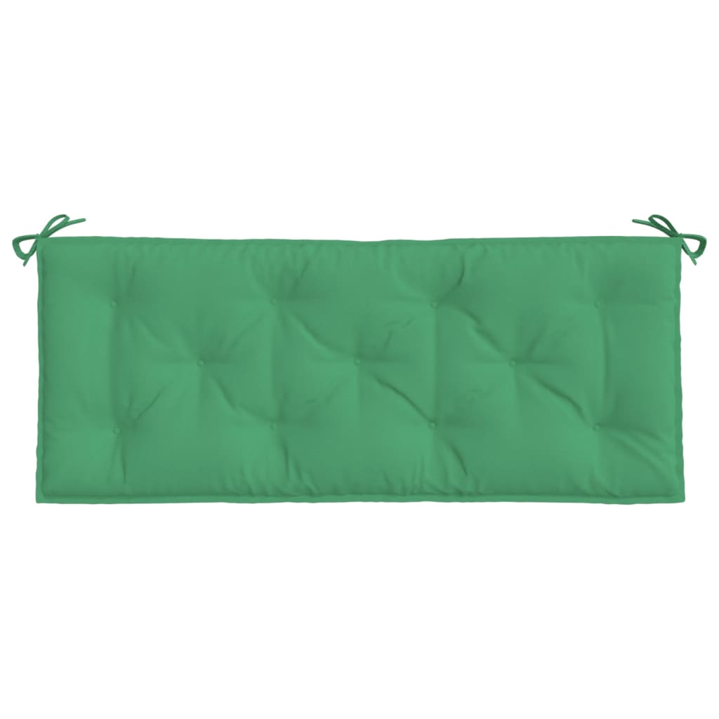 Coussin pour banc de jardin vert 120x50x7 cm Tissu Oxford
