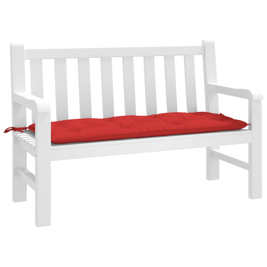 Garden Bench Cushion Red 120x50x7 cm Oxford Fabric