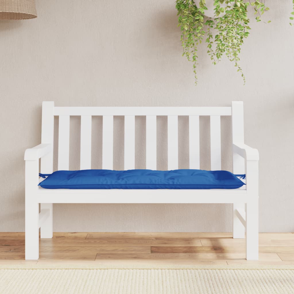 Garden Bench Cushion Blue 120x50x7 cm Oxford Fabric