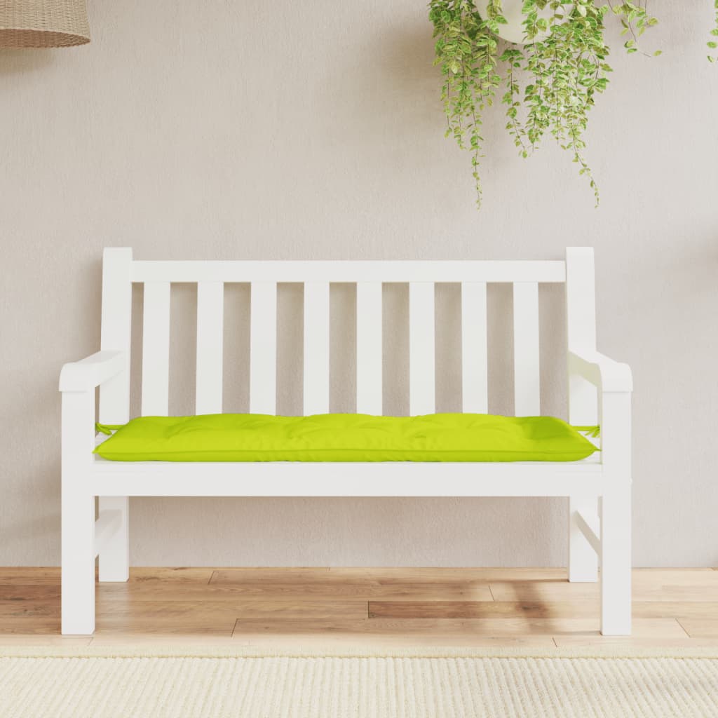 Coussin de banc de jardin vert vif 120x50x7 cm Tissu Oxford