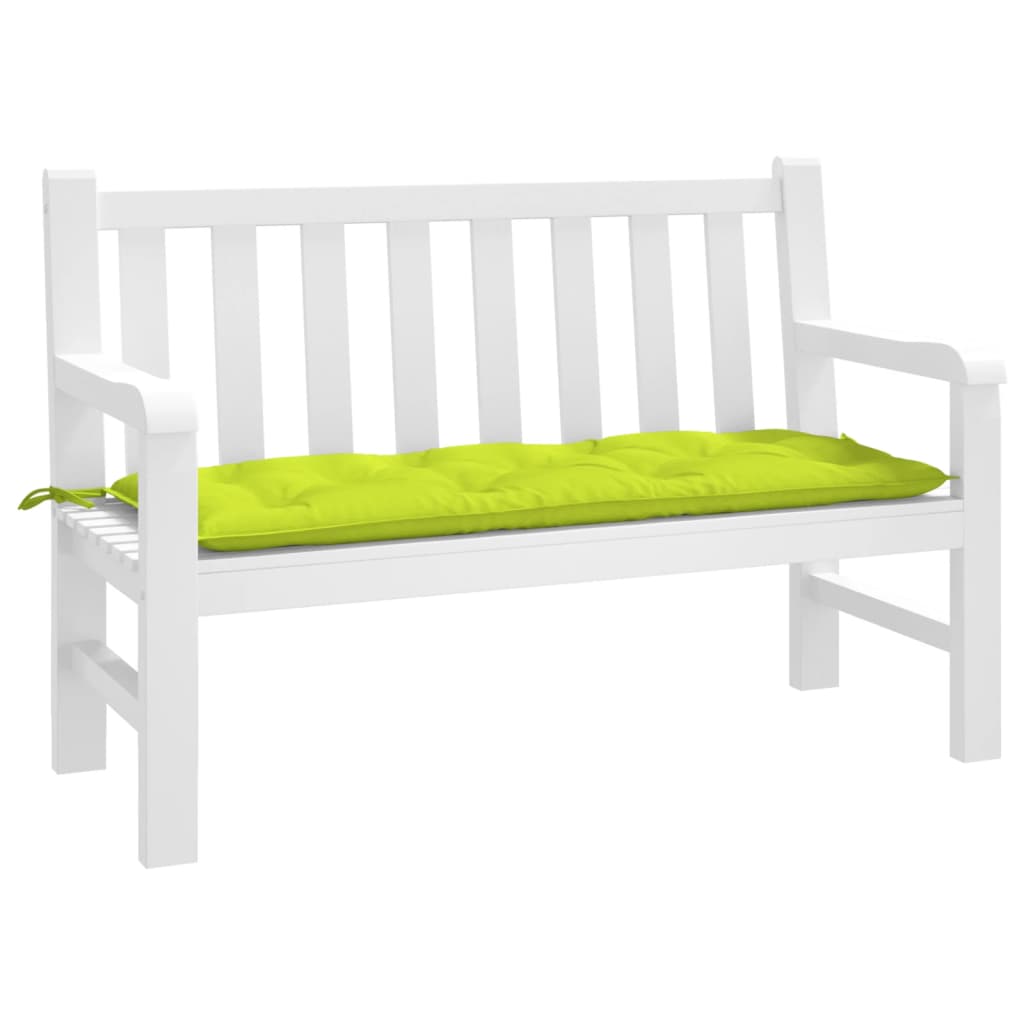 Coussin de banc de jardin vert vif 120x50x7 cm Tissu Oxford
