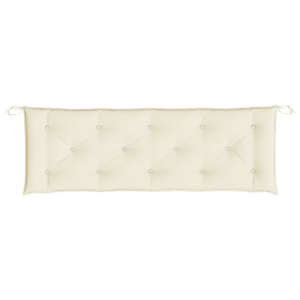 Coussin de banc de jardin Crème 150x50x7 cm Tissu Oxford