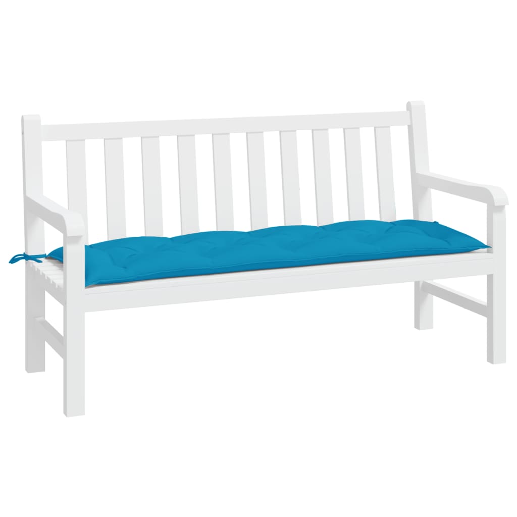 Garden Bench Cushion Light Blue 150x50x7 cm Oxford Fabric