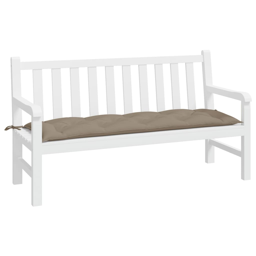 Coussin de banc de jardin Taupe 150x50x7 cm Tissu Oxford