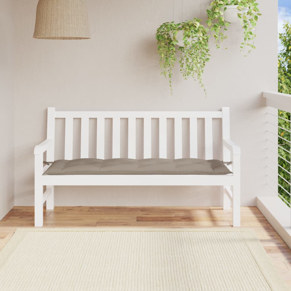 Coussin de banc de jardin Taupe 150x50x7 cm Tissu Oxford