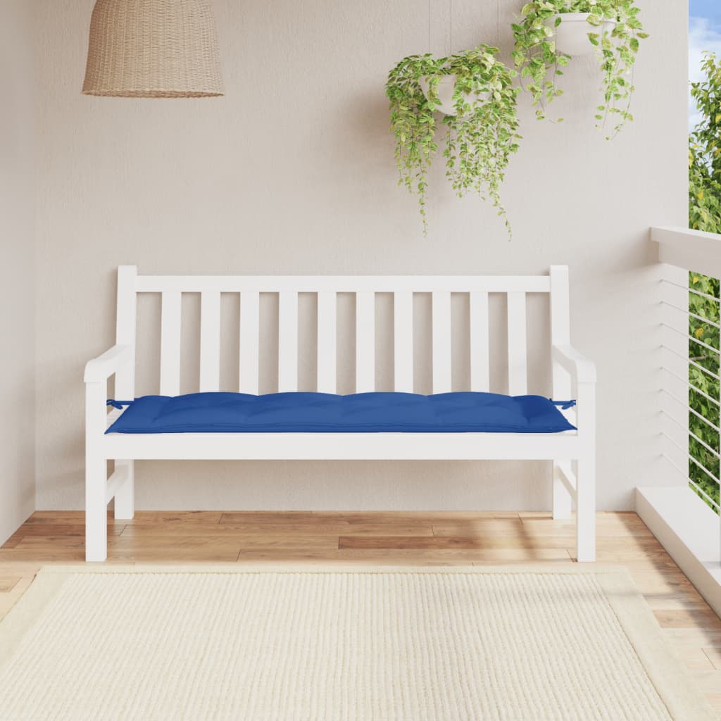 Coussin de banc de jardin bleu roi 150x50x7 cm Tissu Oxford