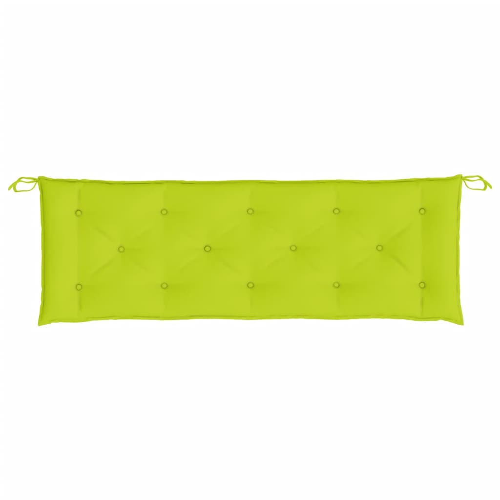 Coussin de banc de jardin vert clair 150x50x7 cm Tissu Oxford