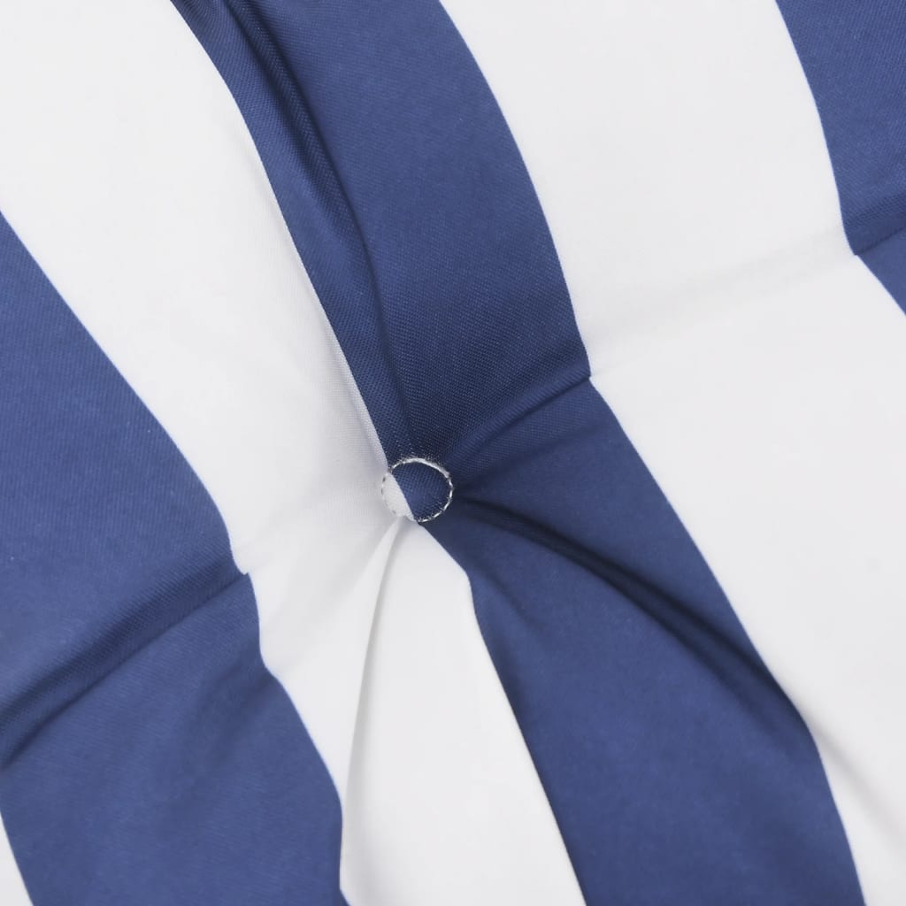Garden Bench Cushion Blue & White Striped 150x50x7 cm