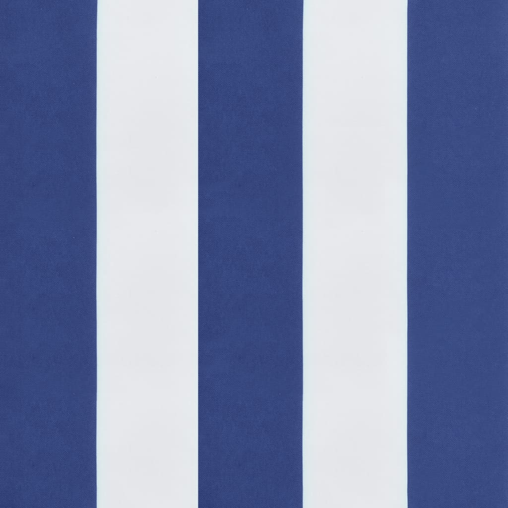 Garden Bench Cushion Blue & White Striped 150x50x7 cm