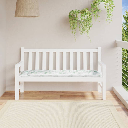 Garden Bench Cushion Leaf Pattern 150x50x7 cm Oxford Fabric