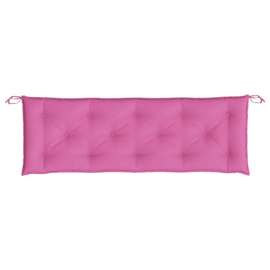 Coussin pour banc de jardin rose 150x50x7 cm en tissu Oxford