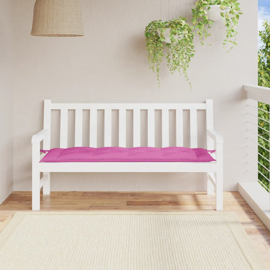 Garden Bench Cushion Pink 150x50x7 cm Oxford Fabric