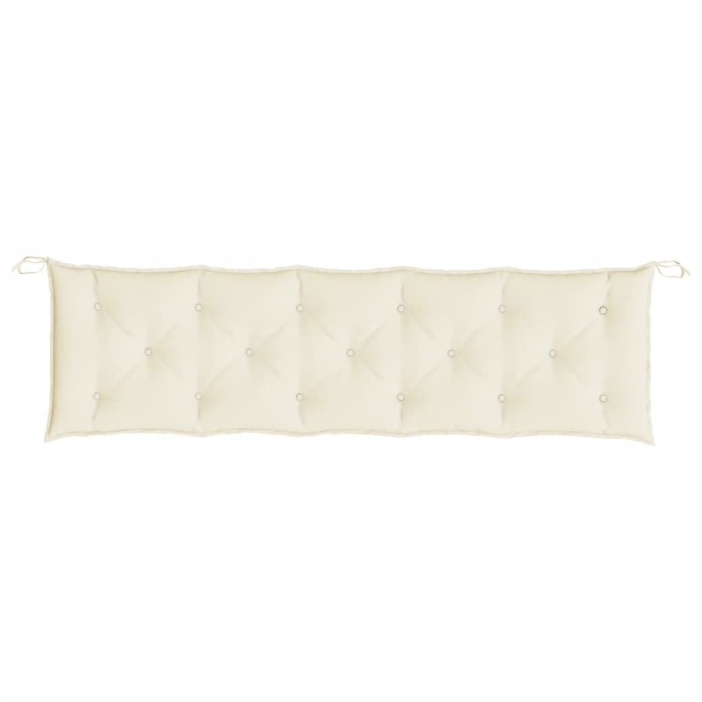 Coussin de banc de jardin Crème 180x50x7 cm Tissu Oxford