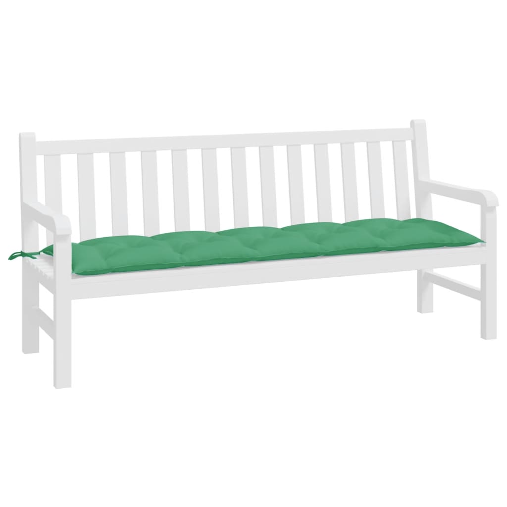 Coussin de banc de jardin vert 180x50x7 cm Tissu Oxford