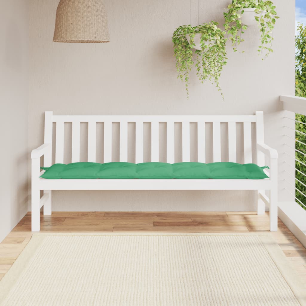 Coussin de banc de jardin vert 180x50x7 cm Tissu Oxford