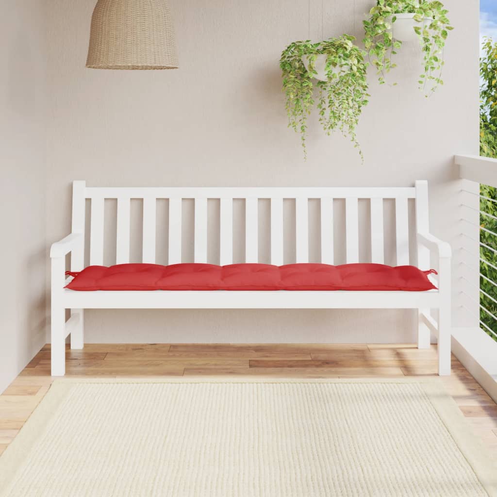 Garden Bench Cushion Red 180x50x7 cm Oxford Fabric